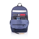 XD Design XD-Design Bobby Softpack Anti-Theft Backpack - Laptop & Tablet Travel Bag, Hidden Zipper, Cut Resistant, RFID Protected Pocket, w/ USB charging port, Multi Compartments & Water Replellant - Blue