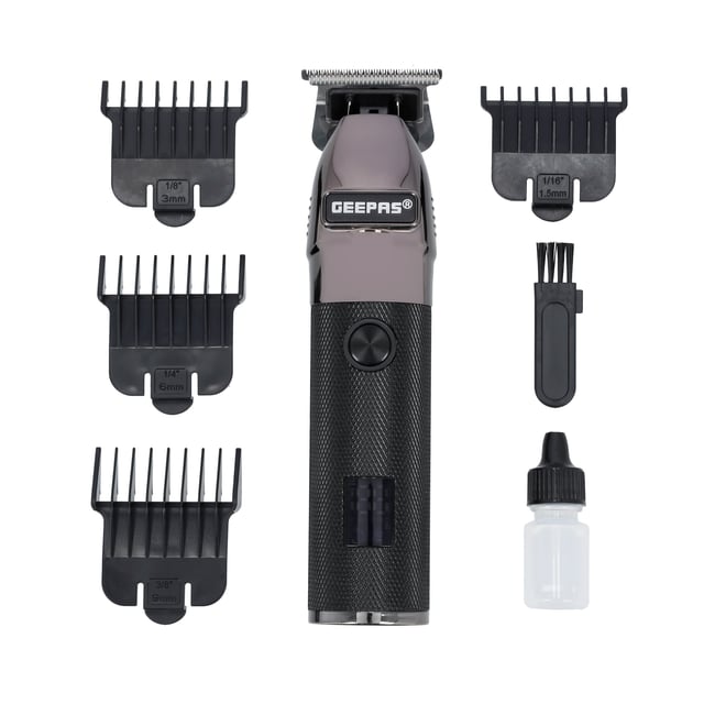 ماكينة حلاقة الشعر قابلة لإعادة الشحن Rechargeable Hair Clipper with LED Display - Geepas