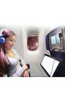 محول صوتي عالي الجودة مع شريط AUX أسود | Premium Aircraft Headphone Adapter Kit