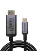 كبل الفيديو 4k من Type-c إلى HDMI  يدعم Thunderbolt 3 رمادي | Premium USB Type-C to 4K 60Hz HDMI Cable Adapter