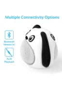promate Cute Dog Design Portable Wireless Kid’s Bluetooth Speaker White/Black