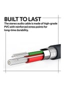 promate Dynamic Stereo Apple Lightning to 3.5mm AUX Connector Black