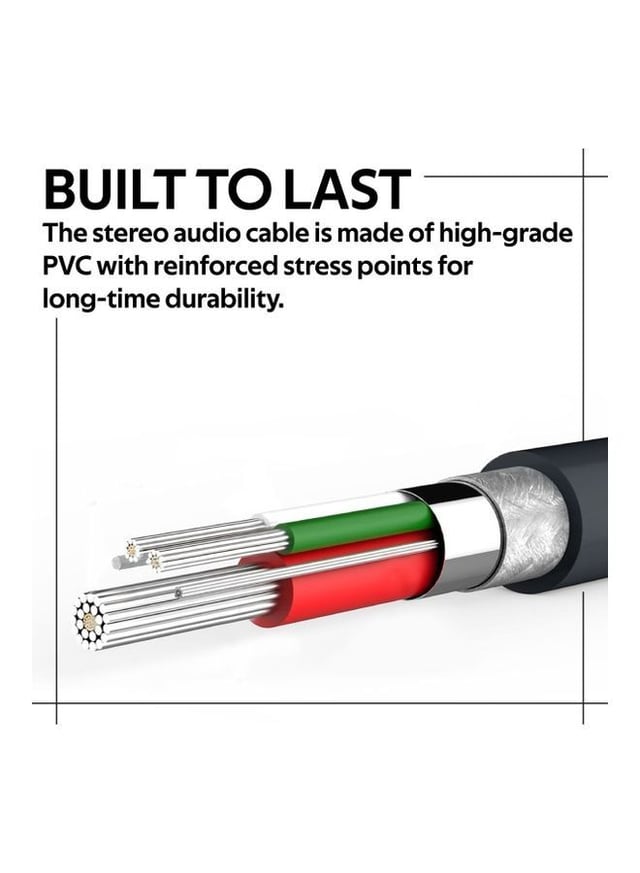promate Dynamic Stereo Apple Lightning to 3.5mm AUX Connector Black