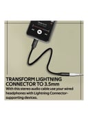 promate Dynamic Stereo Apple Lightning to 3.5mm AUX Connector Black