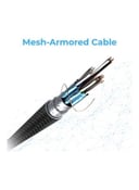 promate Ultra-Fast Thunderbolt 3 Type- C Sync And Charge Cable With 100W Power Delivery Black