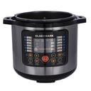 Olsenmark Electric Digital Pressure Cooker, 1000W, OMMC2436 - Digital Timer Control,12 Pre-Set Cooking Menu,7 Safety Guard Multi Cooker,6L Capacity,2 Years Warranty