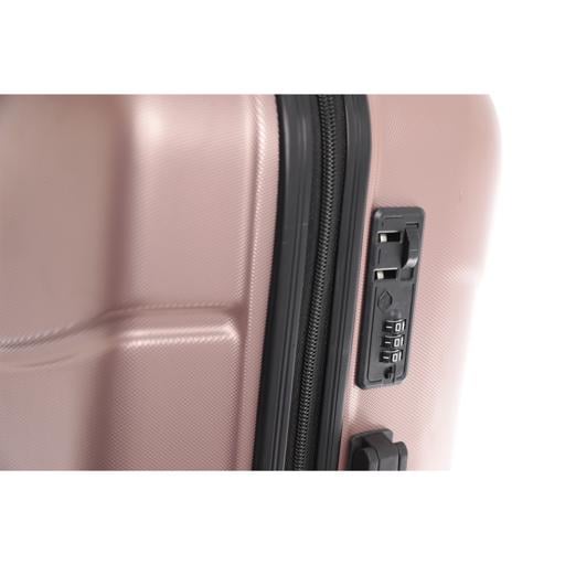 PARA JOHN Hardside 3 Pcs Trolley Luggage Set, Rosegold