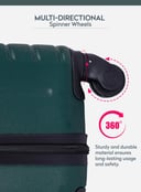 PARA JOHN 3-Piece Hard side ABS Luggage Trolley Set 20/24/28 Inch Army Green