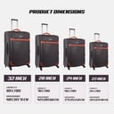 طقم حقائب سفر دوارة 4 حقائب (16 ، 20 ، 24 ، 28) بوصة ABS بني PARA JOHN - 4 Pcs Travel Luggage Suitcase Trolley Set - PVC Leather Cabin Trolley Bag – Cabin size suitcase for Business Travellers - (16 ، 20 ، 24 ، 28) inch
