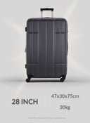 PARA JOHN Travel Luggage Suitcase Set of 4 - Trolley Bag, Carry On Hand Cabin Luggage Bag – Lightweight Travel Bags with 360° Durable 4 Spinner Wheels - Hard Shell Luggage Spinner - (20’’, ,2