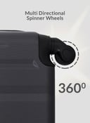 PARA JOHN Travel Luggage Suitcase Set of 4 - Trolley Bag, Carry On Hand Cabin Luggage Bag – Lightweight Travel Bags with 360° Durable 4 Spinner Wheels - Hard Shell Luggage Spinner - (20’’, ,2