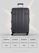 PARA JOHN Travel Luggage Suitcase Set of 4 - Trolley Bag, Carry On Hand Cabin Luggage Bag – Lightweight Travel Bags with 360° Durable 4 Spinner Wheels - Hard Shell Luggage Spinner - (20’’, ,2