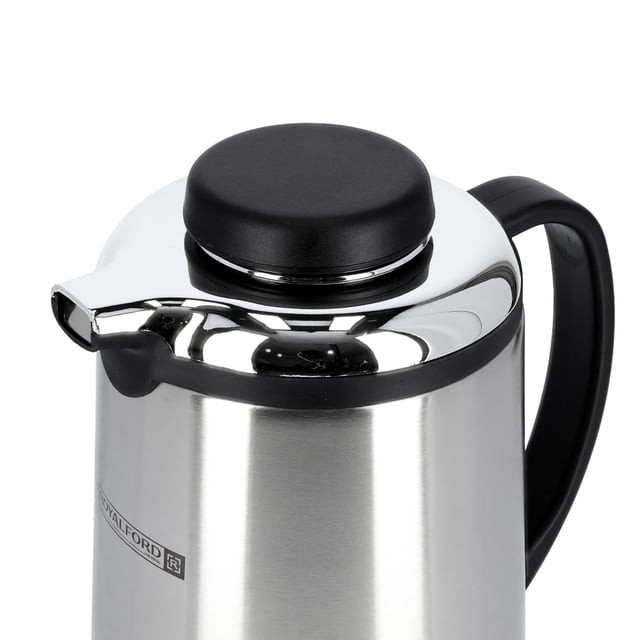 ترمس شاي حافظ للحرارة 1.6 لتر فضي رويال فورد Royalford Steel Vacuum Flask, 1.6L