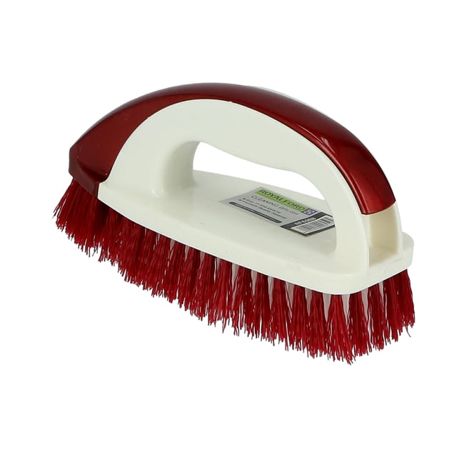 فرشاة تنظيف السجاد يدوية أحمر وأبيض من رويال فورد Royalford Plastic Cleaning Brush