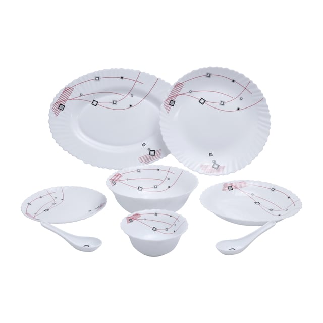 Royalford 33Pcs Opalware Dinner Set RF8982