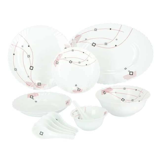 Royalford 33Pcs Opalware Dinner Set RF8982