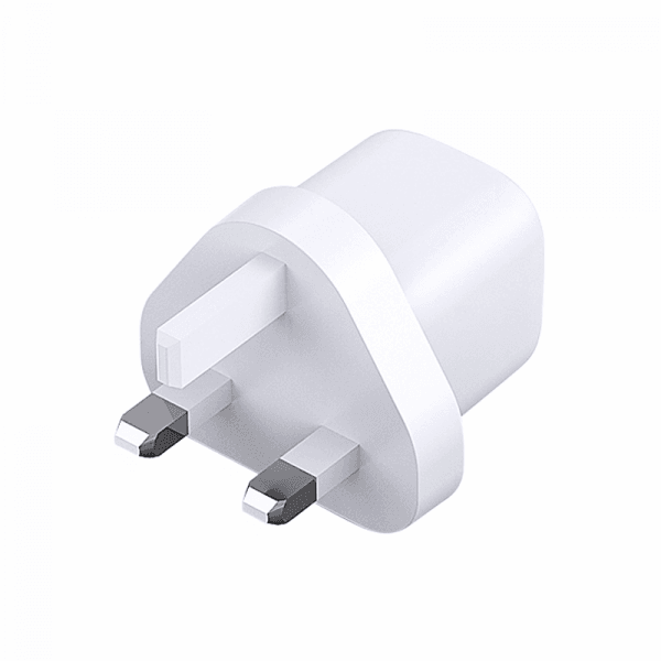 شاحن جوال (مقبس شاحن) 30 واط - أبيض WiWU GAN FAST CHARGER UK TYPE-C POWER ADAPTER