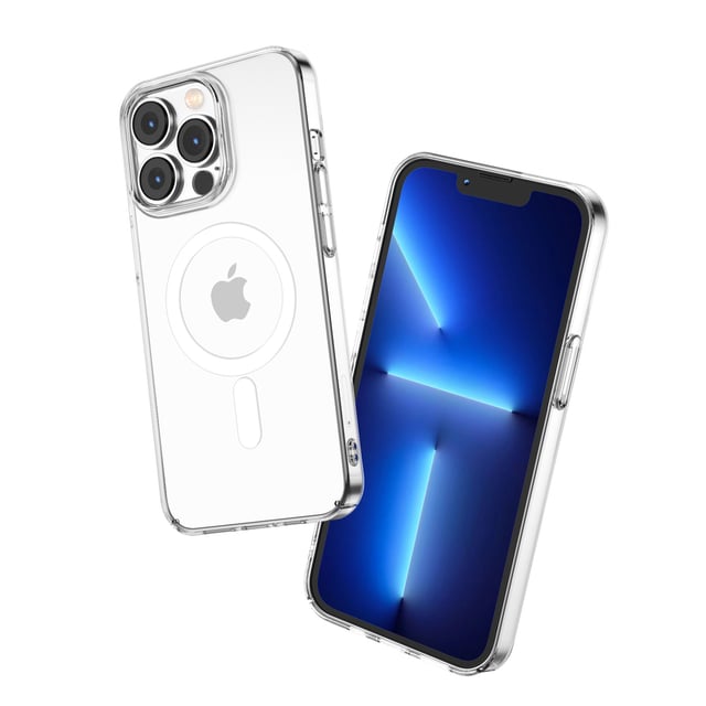 كفر موبايل شفاف لايفون 13 برو ماكس Green Magsafe Delgado Case for iPhone 13 Pro Max