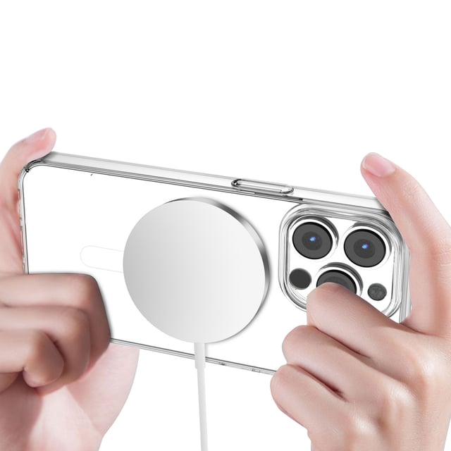 كفر موبايل شفاف لايفون 13 برو ماكس Green Magsafe Delgado Case for iPhone 13 Pro Max