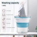غسالة ملابس صغيرة ومحمولة مع نشافة Folding Washing Machine 1.8kg
