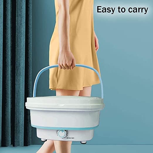 غسالة ملابس صغيرة ومحمولة مع نشافة Folding Washing Machine 1.8kg