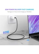 UGREEN USB C Cable, Nylon-Braided USB-C to USB-C 2.0 Cord Compatible for iPad mini/Pro/New MacBook, Galaxy S21+, S21Ultra, Huawei P30 P20, Xiaomi 11Ultra, etc-1M Black