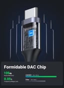 UGREEN USB-C to 3.5mm Adapter Full Compatibility DAC Audio Adapter USB C to Aux Headphone Jack Adapter Dongle Audio Cable Braided Compatible with iPad Pro 2020/2018, Samsung S21+ Space Gray