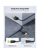 UGREEN Ethernet Cable Ultra Slim CAT 7 Network Cord High Speed 10Gbps 600MHz Gigabit Lan RJ45 Patch Wire U/FTP for Xbox PS5/PS4 WiFi Extender Smart TV Modem Router TV Box-2M Black
