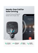 جهاز إرسال FM بتقنية البلوتوث وشاحن سيارة USB بقوة 38 وات QC Bluetooth FM Transmitter USB Car Charger 38W