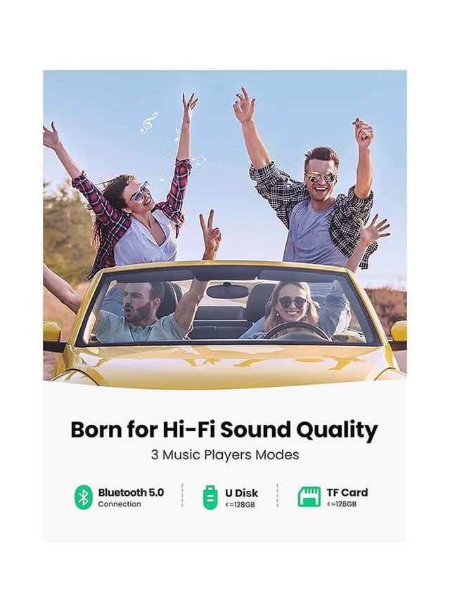 جهاز إرسال FM بتقنية البلوتوث وشاحن سيارة USB بقوة 38 وات QC Bluetooth FM Transmitter USB Car Charger 38W