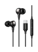 سماعات سلك بمنفذ تايب سي عازلة للضوضاء أسود يوجرين Ugreen Black Noise Isolation USB-C  In-ear Headphone