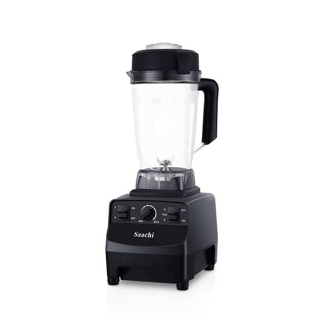 خلاط كهربائي بشفرات فولاذية بقوة 1500W Saachi Heavy Duty Commercial Blender