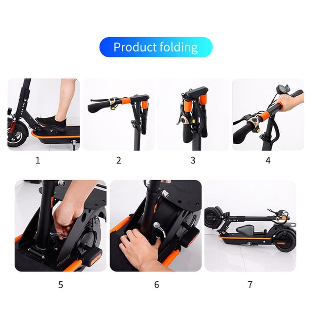 سكوتر كهربائي قابل لإعادة الشحن قياس 8 انش electric scooter Replaceable battery - Crony