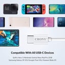 كيبل شحن من USB الى Type C  - أبيض CRONY Quick Charge & Data U-C Cable