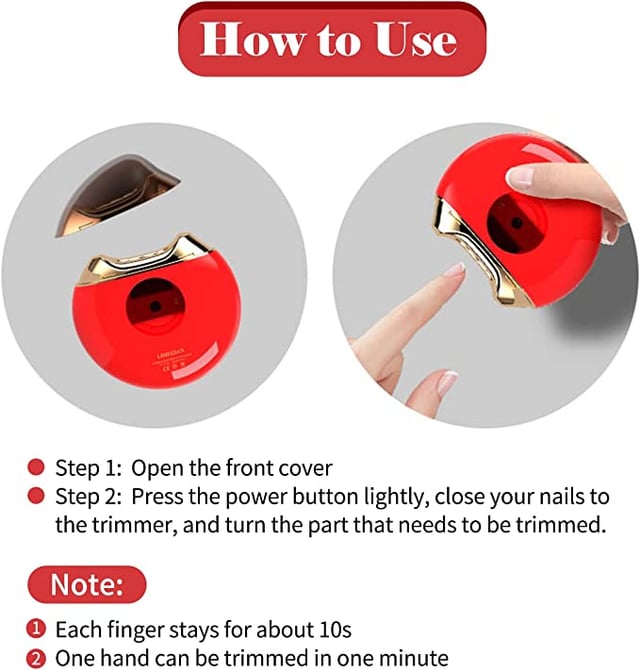 جهاز قصاصة أظافر الأوتوماتيكية Electric Nail Clipper