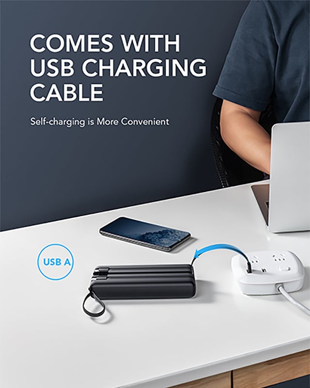 VP-2059 20000mah Veger Power Bank Build-in 4 Cables