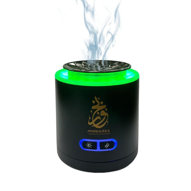 مبخرة كهربائية صغيرة قابلة للشحن كروني CRONY 004 Round Bukhoor electric bakhoor Luxury Incense Burner