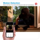 كاميرا مراقبة لاسلكية  كروني Camera dual light HD night vision wireless أبيض Crony