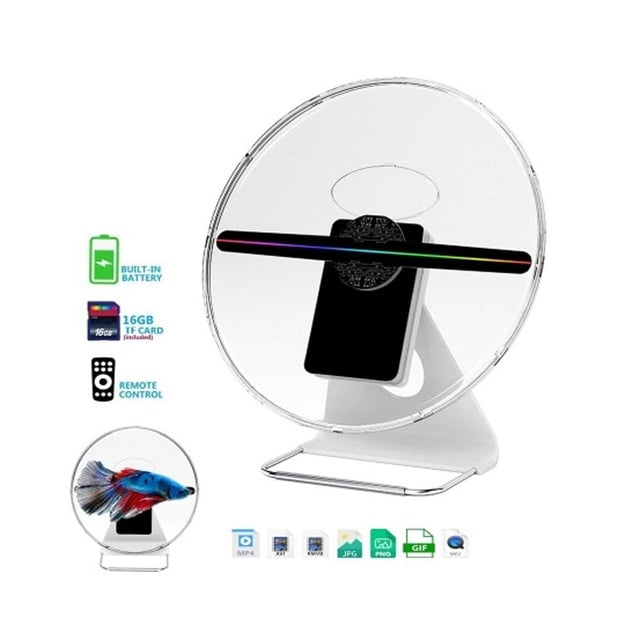 مروحة 3d بتقنية الهولوجرام 30سم كروني CRONY AD30 3D Hologram Fan