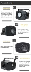 ليزر حفلات 13 واط كروني Crony Big Pattern Laser light RGB Projector