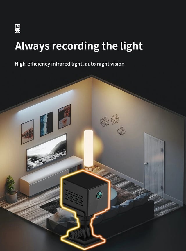 كاميرا مراقبة خفية S30 Wifi Mini Compact Security Camera