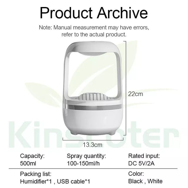 Anti-Gravity Water Drops Humidifier Air Purification