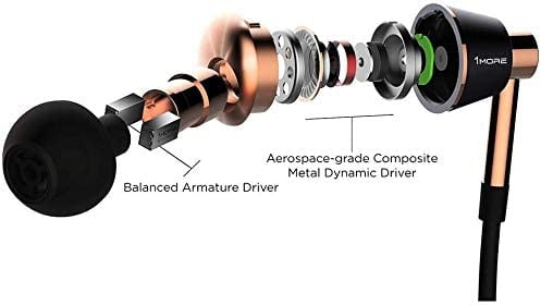 سماعة أذن سلكية 1MORE Noise Cancelling Triple Driver In-Ear Headphones E1001