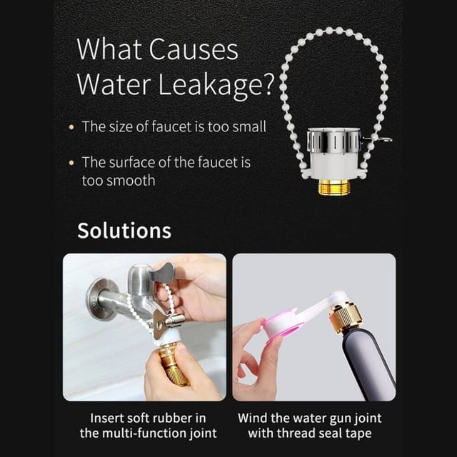 مسدس ماء لغسيل السيارات 5 متر ROCK High Pressure Water Gun Car Washing Kit