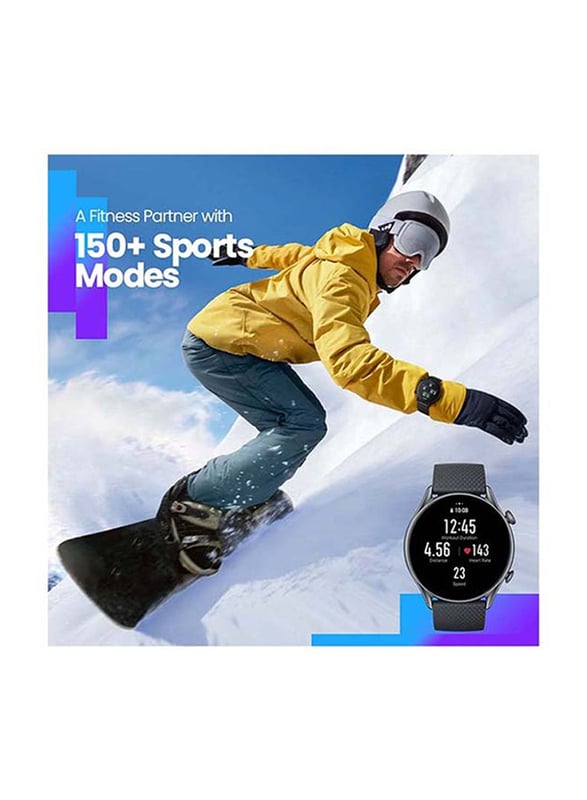 ساعة ذكية أميزفيت جي تي ار 3 برو Amazfit GTR 3 Pro مقاس 1.45 بوصة