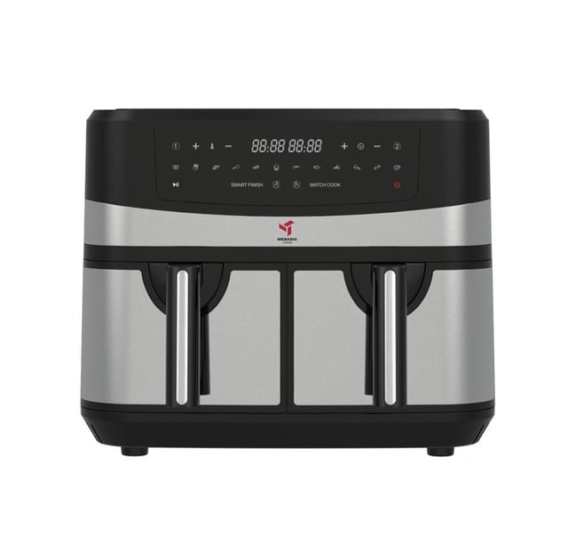 قلاية هوائية مزدوجة ميباشي 9 لتر Mebashi Dual Zone Airfryer ME-AF997
