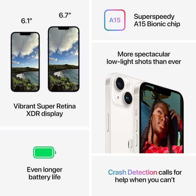 موبايل جوال ايفون 14 النسخة الإماراتية Apple iPhone 14