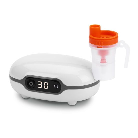 جهاز بخار منزلي مع مؤقت Handheld Compressor Nebulizer for with Timing Function