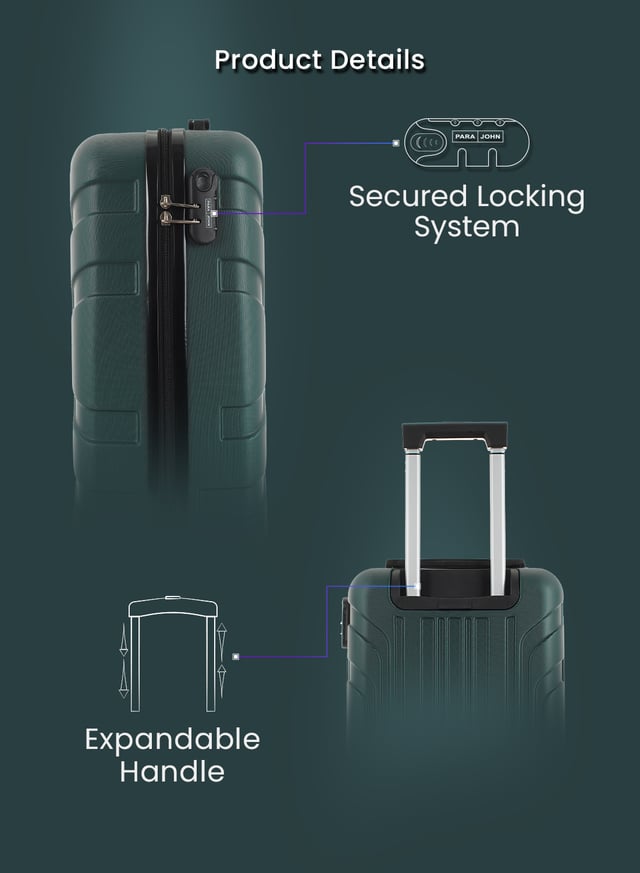 شنطة سفر صغيرة 20 انش صلبة بارا جوهن زيتي PARA JOHN Travel Luggage Suitcase