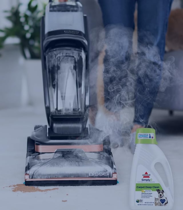مكنسة بيسيل لغسيل السجاد والفرش بالبخار هيدرو ستيم للتنظيف العميق Bissell Revolution Hydrosteam Deep Cleaner 3672E